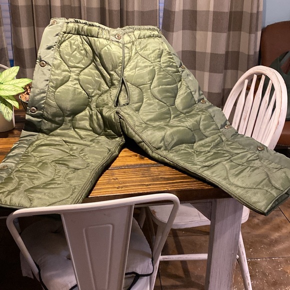🌞Olive Green Cold Weather Trousers Liner🌞 - Picture 3 of 3